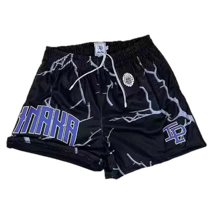 IP Lightning Black Mesh Shorts