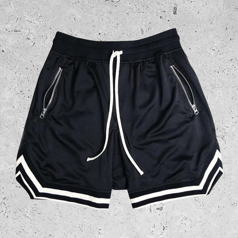 Basic Breathable Sports Mesh Shorts Black
