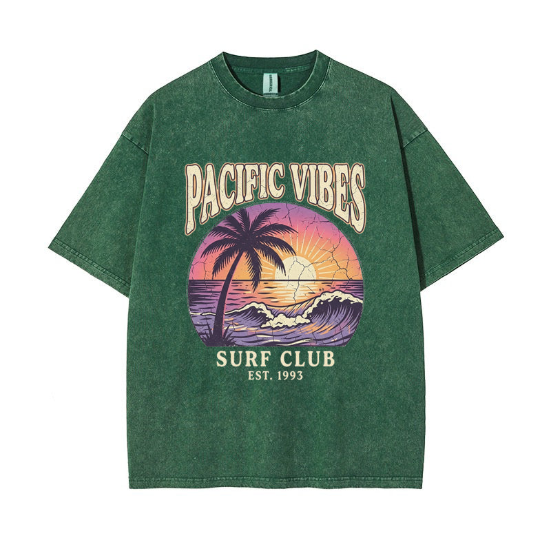 T-Shirt Est. 1993 "Pacific Vibes" Surf Club