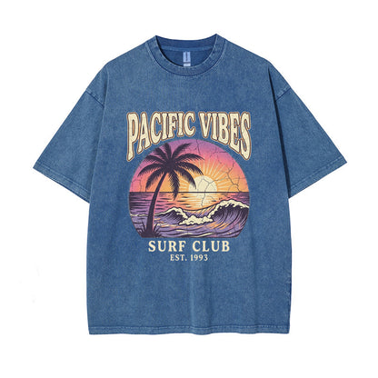 T-Shirt Est. 1993 "Pacific Vibes" Surf Club