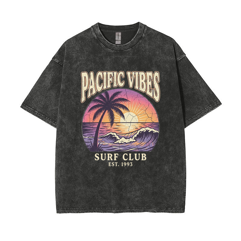 T-Shirt Est. 1993 "Pacific Vibes" Surf Club