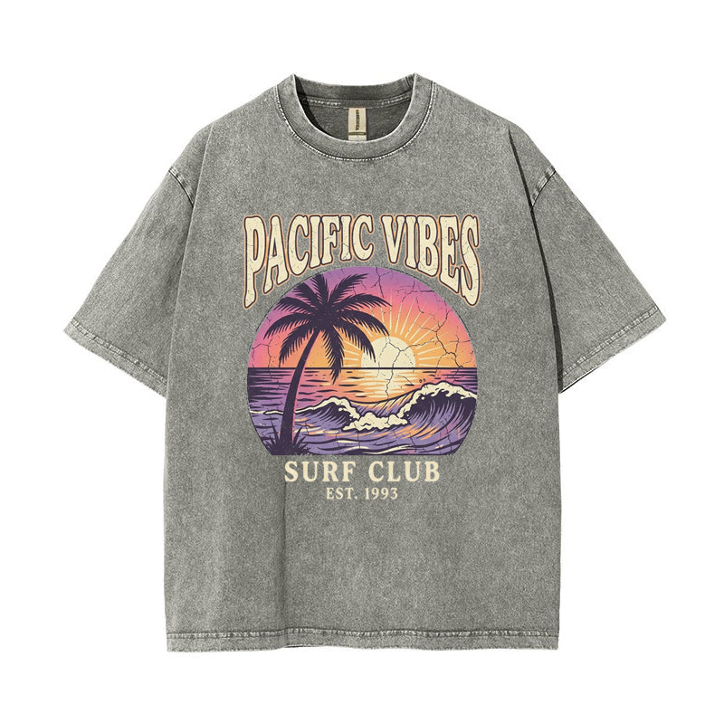 T-Shirt Est. 1993 "Pacific Vibes" Surf Club