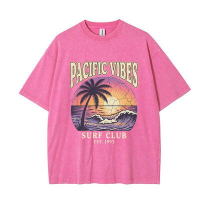 T-Shirt Est. 1993 "Pacific Vibes" Surf Club
