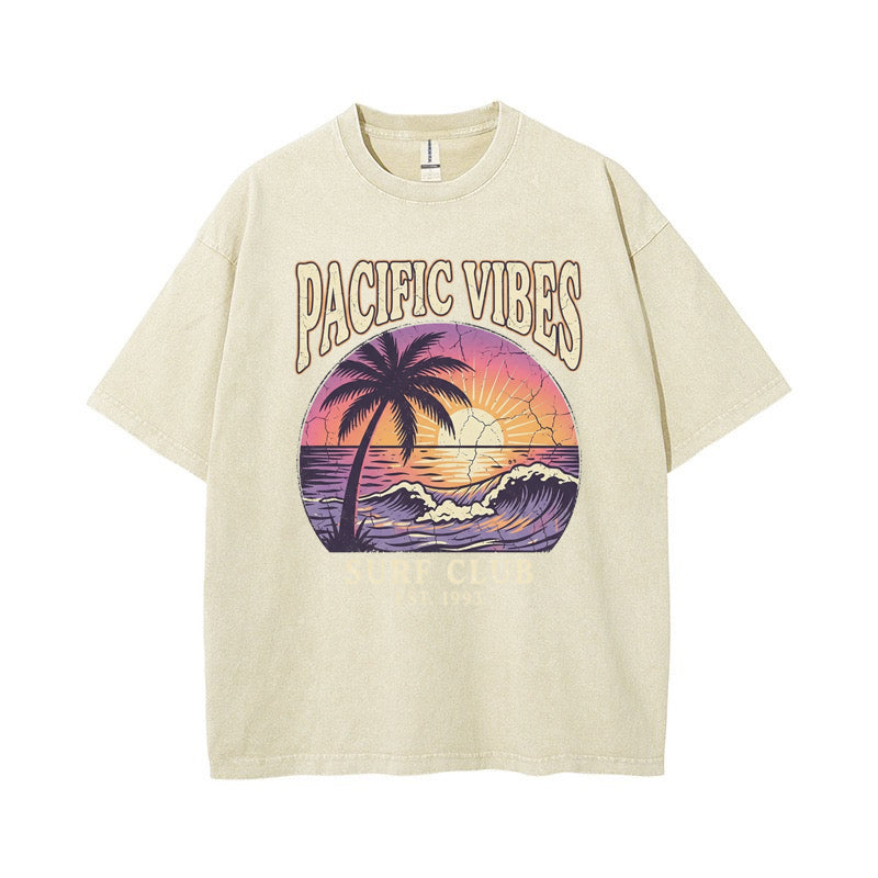 T-Shirt Est. 1993 "Pacific Vibes" Surf Club