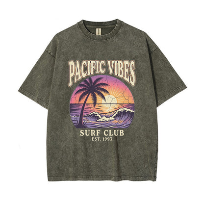 T-Shirt Est. 1993 "Pacific Vibes" Surf Club