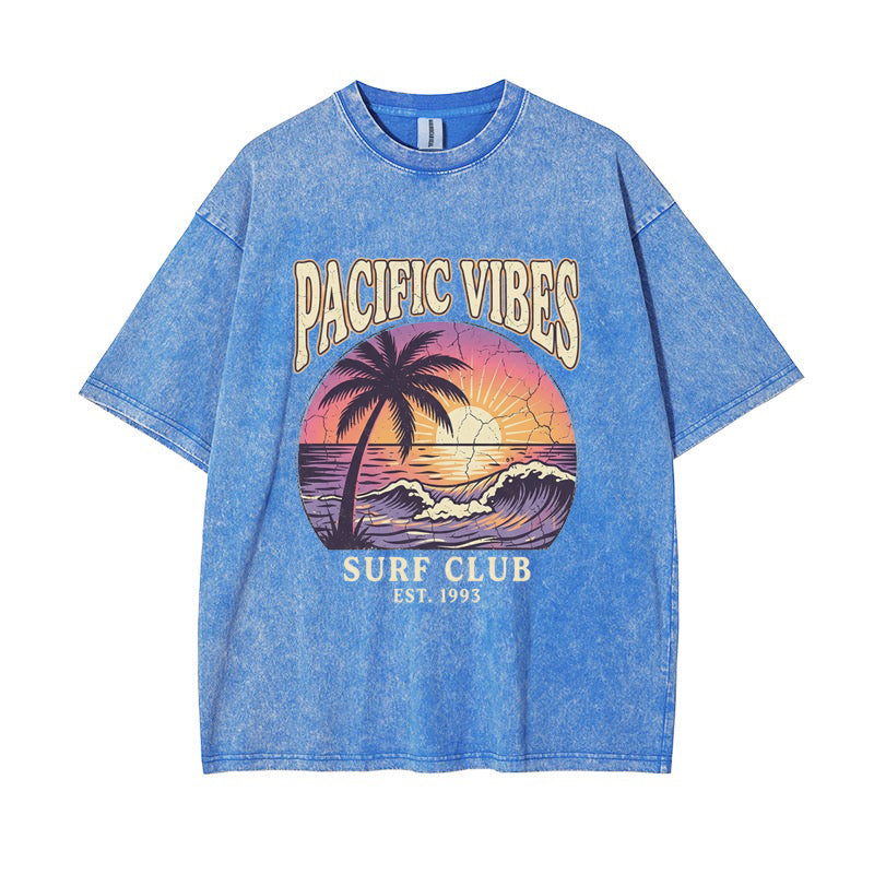 T-Shirt Est. 1993 "Pacific Vibes" Surf Club