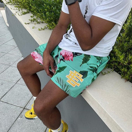 EE Flamingo Light Green Shorts