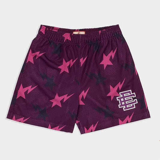 EE Claret Star Shorts