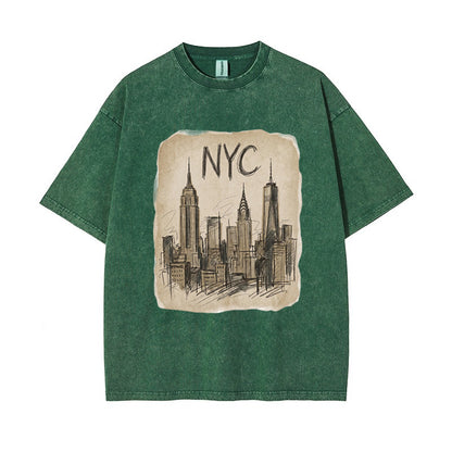 T-Shirt Vintage NYC Skyline Vintage Sketch