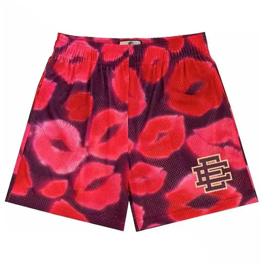 EE Kiss Lipstick Red Shorts