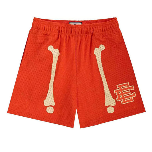 EE Bone Skeleton Orange Shorts