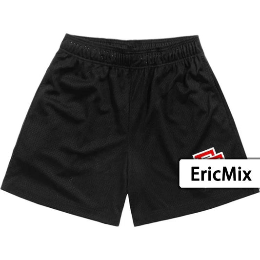 EE Basic Black Red Shorts