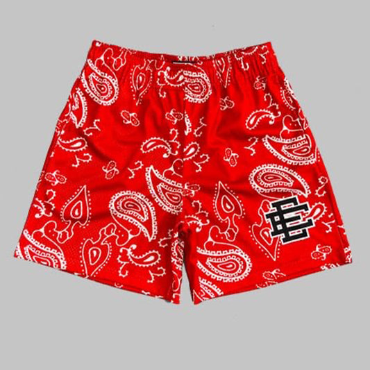 EE Cashew flowers Red Shorts