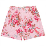Red Roses On Pink Bg