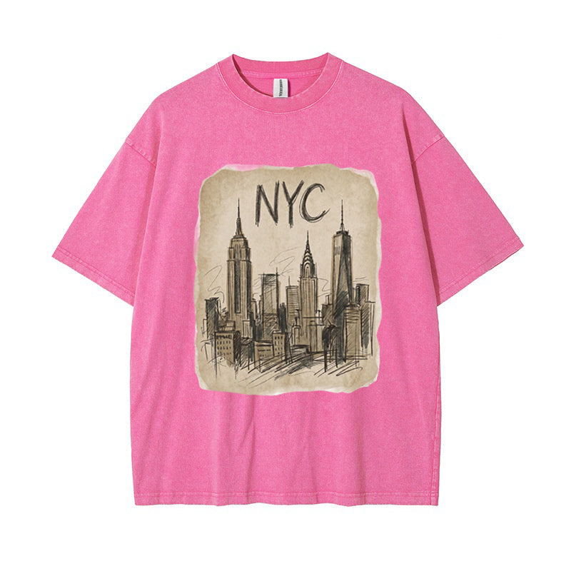 T-Shirt Vintage NYC Skyline Vintage Sketch