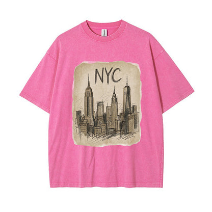 T-Shirt Vintage NYC Skyline Vintage Sketch