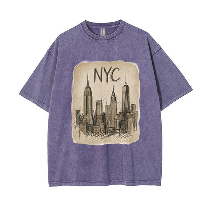 T-Shirt Vintage NYC Skyline Vintage Sketch