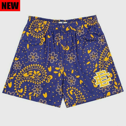 EE Purple Paisley Basic Shorts