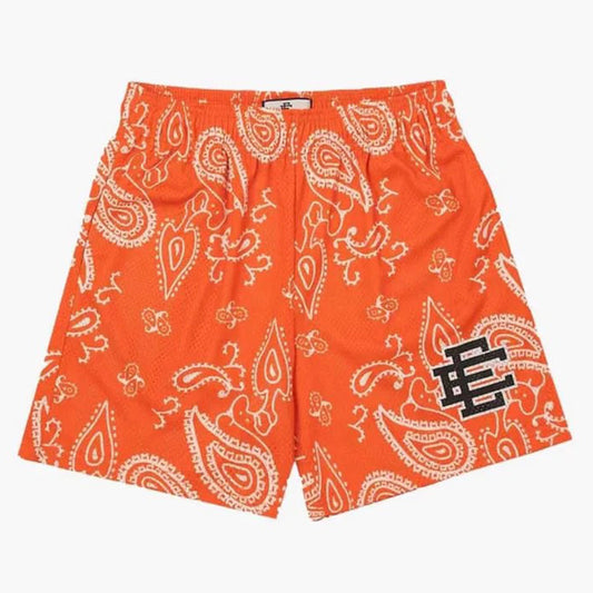 EE Cashew flowers Orange Shorts