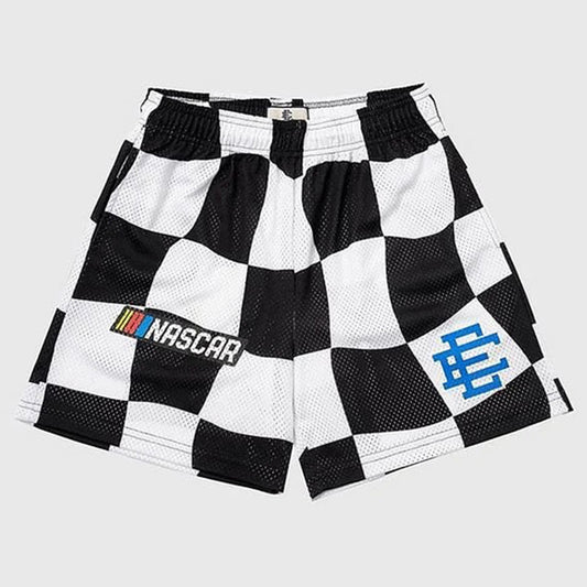 EE Black And White Lattice Shorts