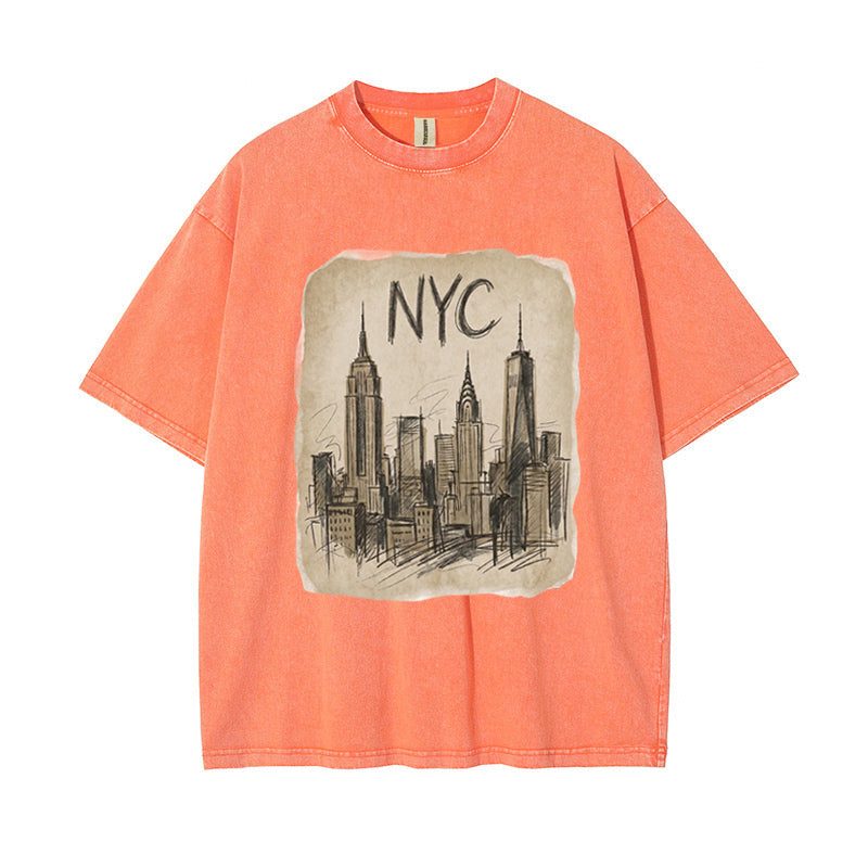 T-Shirt Vintage NYC Skyline Vintage Sketch