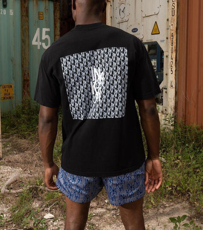 IP Shorts Summer Blue LOGO GYM  Running Sports Basketball Fitness Pants Mesh Shorts