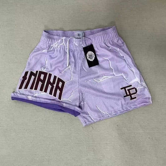 IP Shorts Lightning Light Purple Mesh Shorts