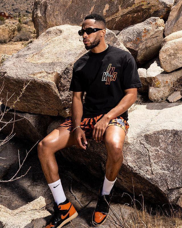 IP Tiger Stripes Mesh Shorts
