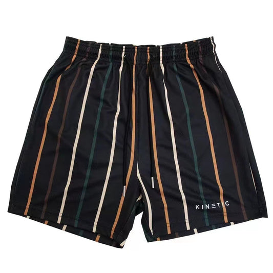 Vertical Stripe Mesh Shorts