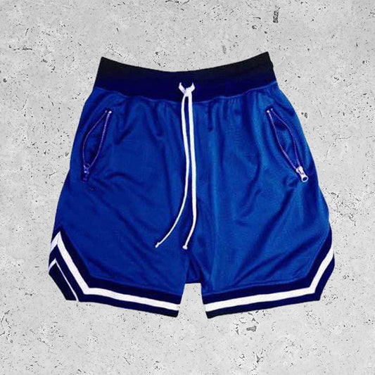 Basic Breathable Sports Mesh Shorts Blue
