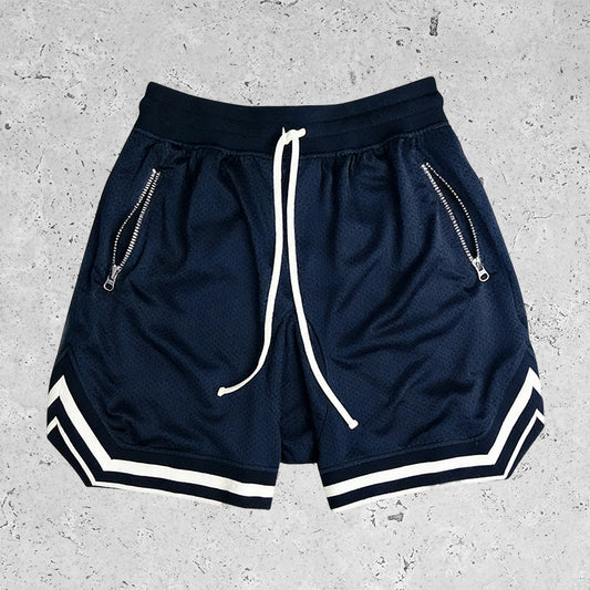 Basic Breathable Sports Mesh Shorts Dark Blue