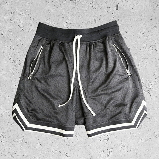 Basic Breathable Sports Mesh Shorts Dark Gray